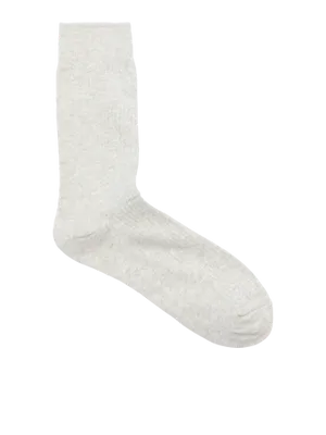 Kostymstrumpor herr ljusgrå och brun - 2-pack