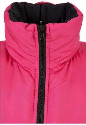 Ladies' reversible short puffer vest