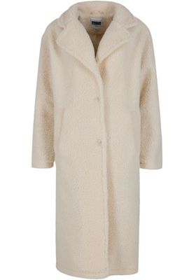 Ladies Teddy Long Coat Whitesand