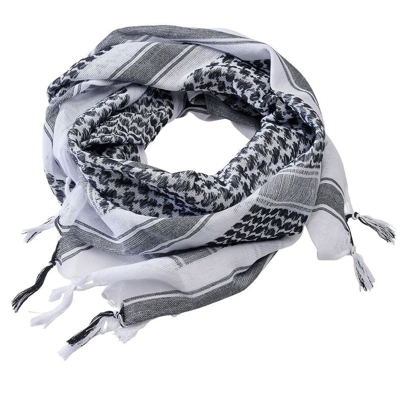 Shemagh white/black