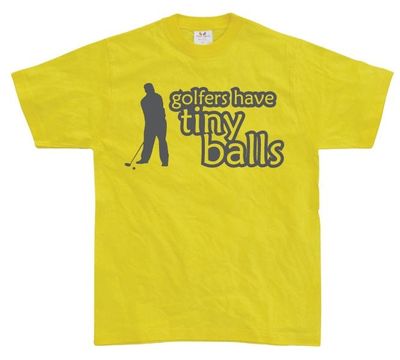 Golfers Has Tiny Balls