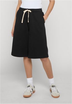 Långa mjukisshorts för dam – svart