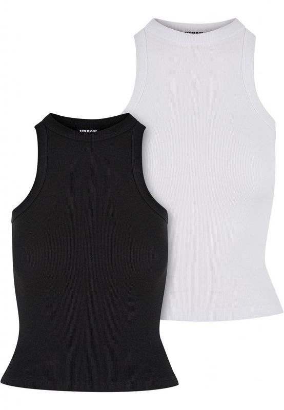 Racer Back Rib Top 2-Pack - Dame