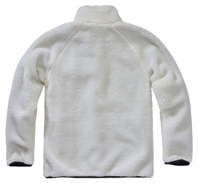 White fleece jacket teddy - men