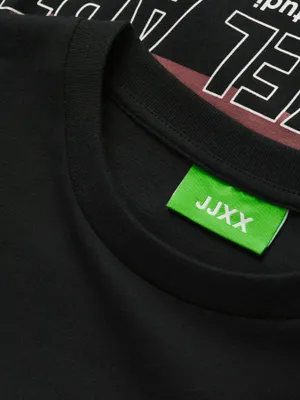 Lös lång T-shirt med rund hals JJXX