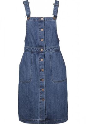 Ladies Denim Dungarees Dress
