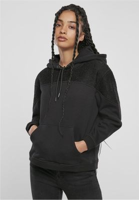 Black hoodie with lace lady