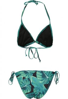 Green patterned bikini