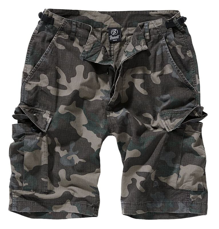 Ripstop cargo shorts men darkcamo