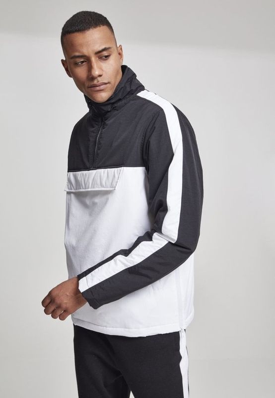 2-tone pullover jacka med stoppning