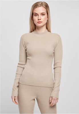 Ladies Rib Knit Turtelneck Sweater