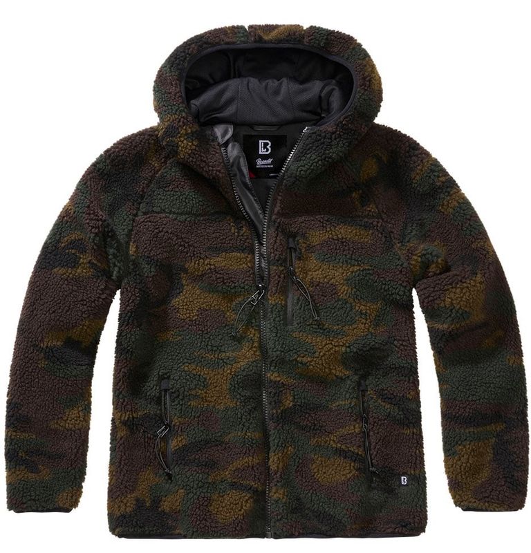 Teddyfleece lynlåsjakke woodland - Dæme