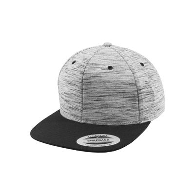 Stripes Melange Crown Snapback Cap