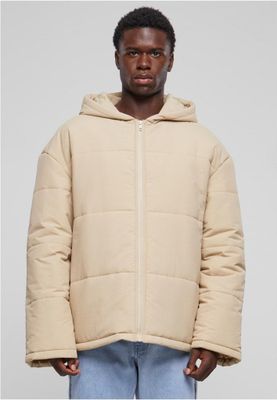 Hooded Block Puffer Jacket