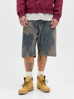 Tidlösa jeansshorts i ekologisk bomull blå