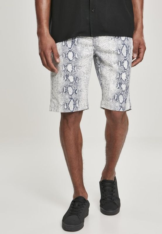 Snake patterned shorts men
