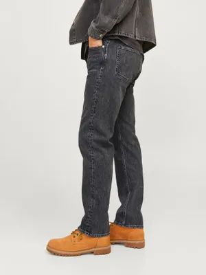 Svarta relaxed fit jeans herr - CHRIS