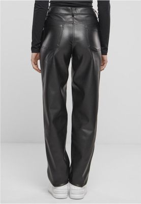 Stylish high-waisted faux leather pants for women