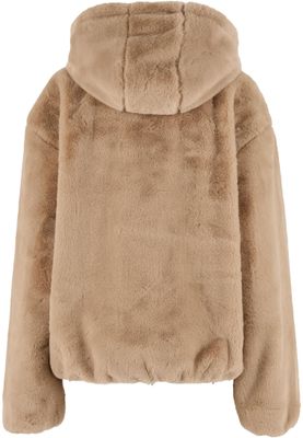 Faux Fur Huvtröja för herr – wetsand