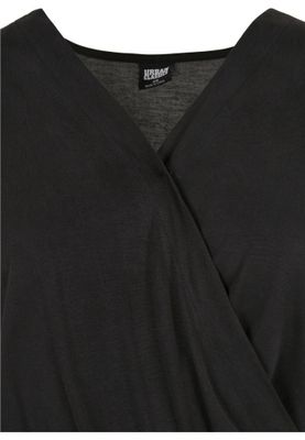 Short jumpsuit v-neck