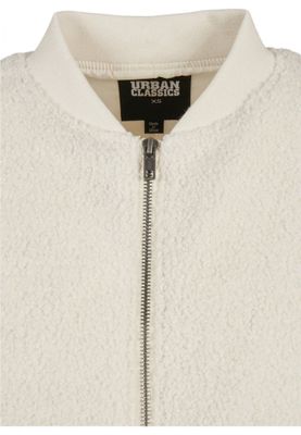Ladies Oversized Sherpa Bomber Jacket
