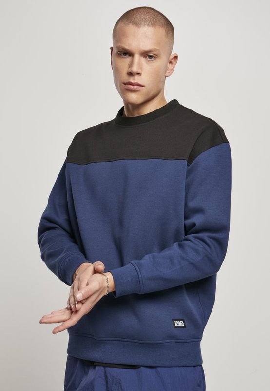 Round neck sweater in two colors men