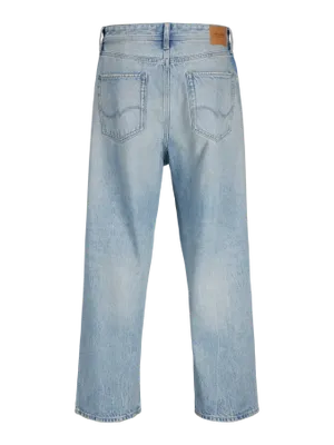 Ljusblå tvättade baggy fit jeans - ALEX