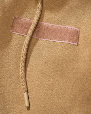 Ficka bröst, dragkedjor på ärmar Tactical Sweat Jacket Huvtröja för herr - camel