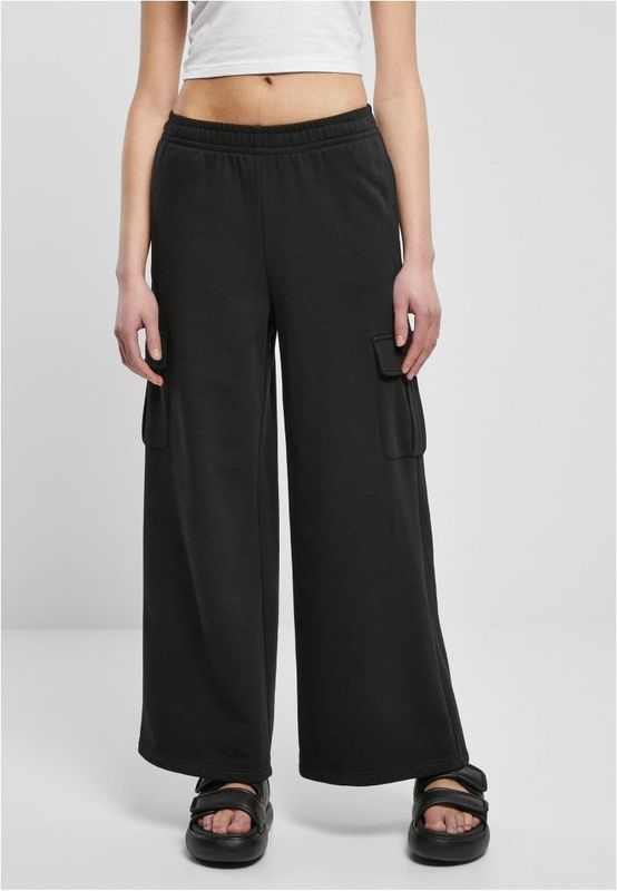 High waisted cargo style trousers for women