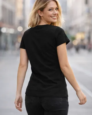 AC/DC Distressed Logo Girly Tee