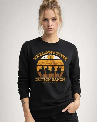 Yellowstone Cowboys Girly Sweatshirt