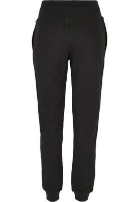 Black jogging pants with high waist lady