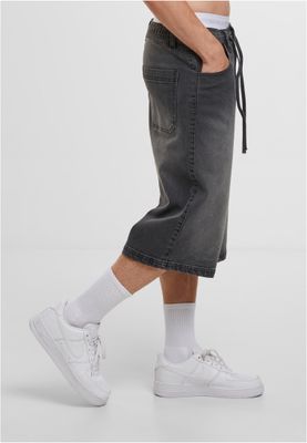 Shorts för herr med skater regular – black washed