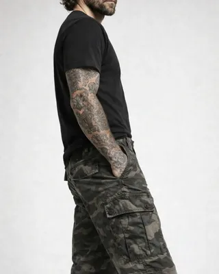 Ripstop cargo shorts herr darkcamo
