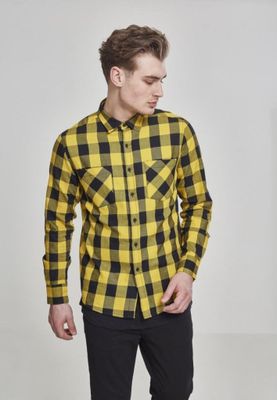 Flannel shirt black/yellow