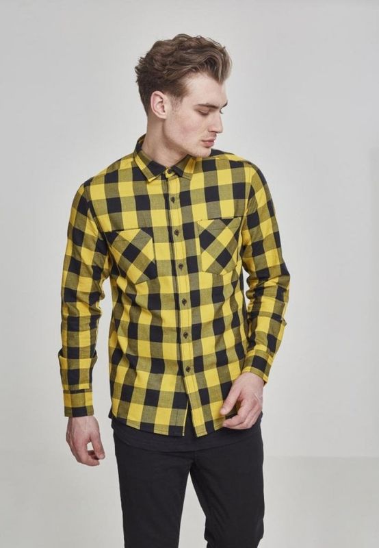 Flannel shirt black/yellow