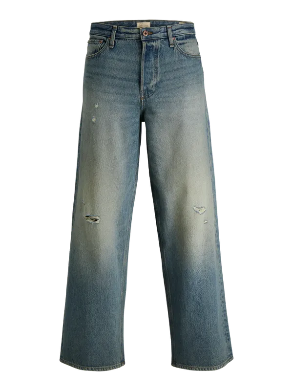 Slitna och tvättade wide fit jeans - DAVE