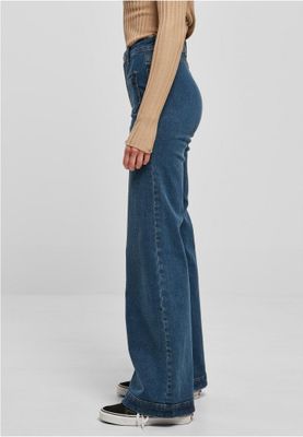Ladies Vintage Flared Denim Pants