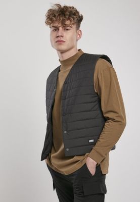 Black padded vest men