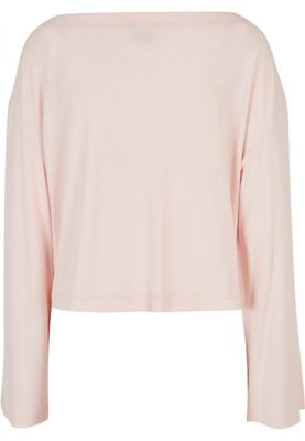 Ladies Short Modal Bateau Necklinie Longsleeve
