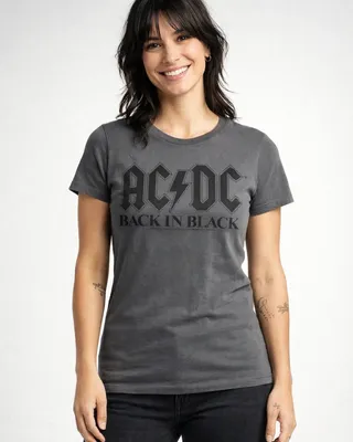AC/DC Back In Black Girly Tee