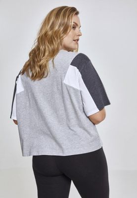 Ladies 3-Tone Short Oversize Tee