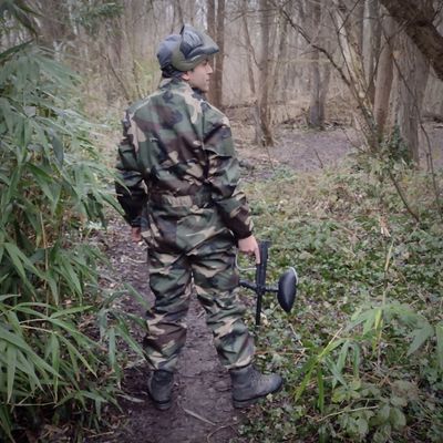 Paintball overall i woodland