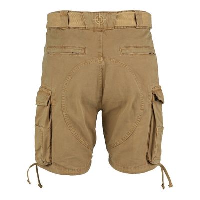 Heavy Duty cargoshorts i sand med dragkedja