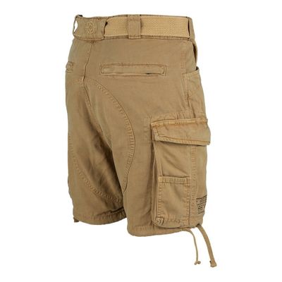 Heavy Duty cargoshorts i sand med dragkedja