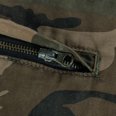 Heavy Duty cargoshorts i svart med dragkedja