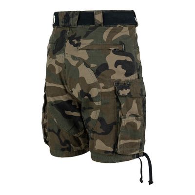 Heavy Duty cargoshorts i woodland med dragkedja