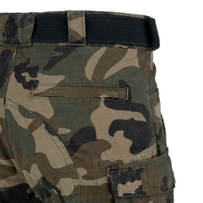 Heavy Duty cargoshorts i woodland med dragkedja