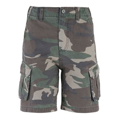 Kids cargoshorts Stonewashed i woodland