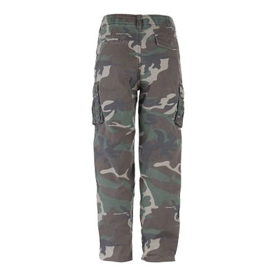 Kids cargo byxor stonewashed i woodland